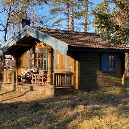 Timrad Stuga I Kanten Av Skogen Med Spa Moejlighet Mullsjo Bagian luar foto